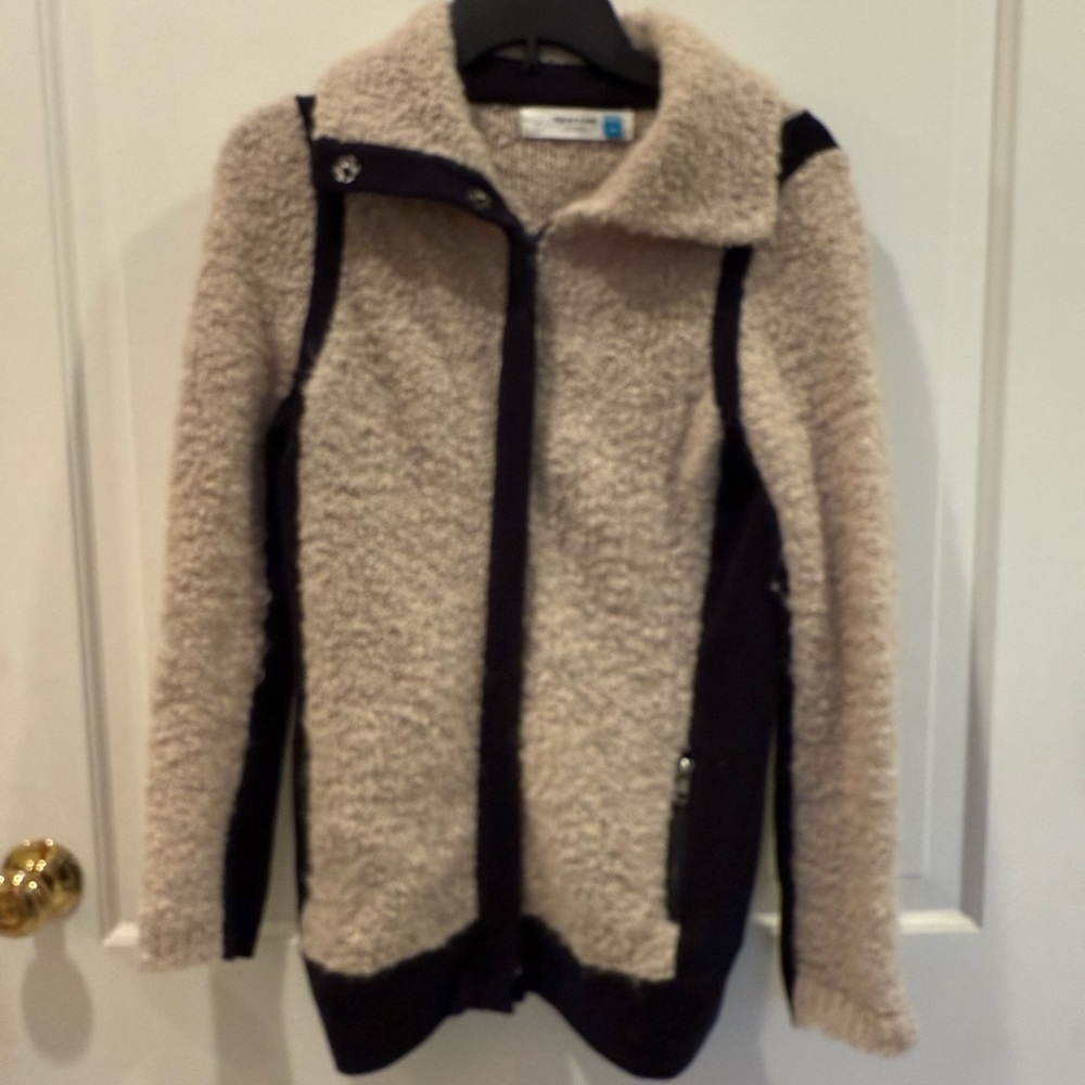 Sparrow Beige and Black Teddy Jacket